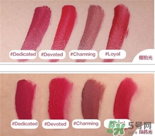 the balm丝绒哑光唇釉色号 the balm唇釉试色